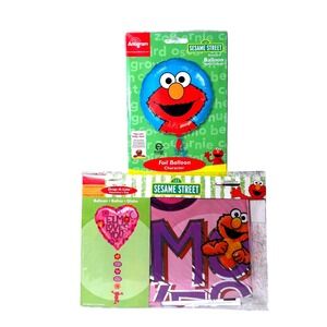 Anagram Sesame Street Elmo Foil
Balloon Set Bundle 2pc NEW
Vintage Y2K Birthday